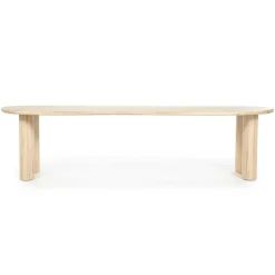 Organische Eettafel Josh 300 x 110 cm - kleur Naturel - Loft24.nl