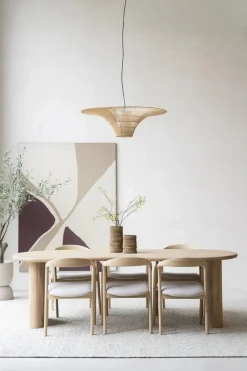 Organische Eettafel Josh 250 x 110 cm- kleur Naturel - Loft24.nl