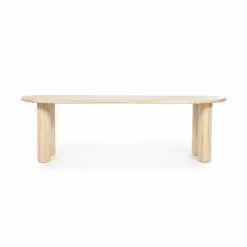 Organische Eettafel Josh 250 x 110 cm- kleur Naturel - Loft24.nl