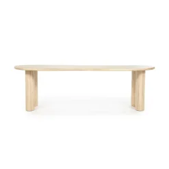 Organische Eettafel Josh 250 x 110 cm- kleur Naturel - Loft24.nl