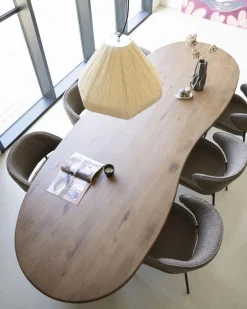 Organische Eettafel Josh 250 x 110 cm- kleur Bruin - Loft24.nl