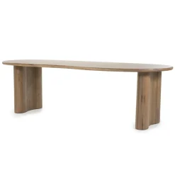Organische Eettafel Josh 250 x 110 cm- kleur Bruin - Loft24.nl