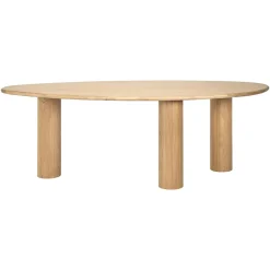 Organische Eettafel Oakley Eiken 235 x 110 cm - Naturel - Loft24.nl