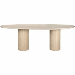 Organische Eettafel Renaissance 240 x 100 cm Travertin - Beige - Loft24.nl