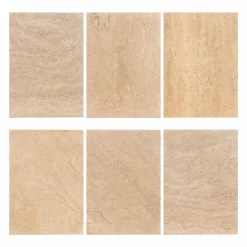 Organische Eettafel Renaissance 240 x 100 cm Travertin - Beige - Loft24.nl