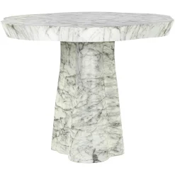 Organische Eettafel Rockyard Faux Marmer - 100 cm - Loft24.nl