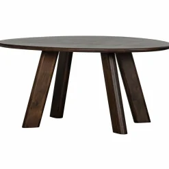 Organische Eettafel Roundly Mangohout, kleur Walnoot - 180 cm - Loft24.nl
