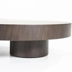 Organische Salontafel Bobbie - donkerbuin - 150 x 110 cm - Loft24.nl