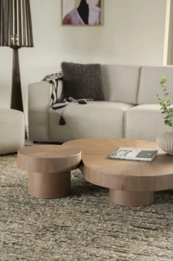 Organische Salontafel Bobbie - lichtbruin - 150 x 110 cm - Loft24.nl