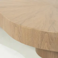 Organische Salontafel Bobbie - lichtbruin - 150 x 110 cm - Loft24.nl