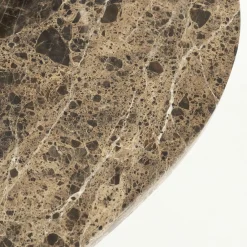 Organische Salontafel Bradley Marmer en mangohout 120 x 75cm - Loft24.nl