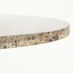 Organische Salontafel Bradley Marmer en mangohout 120 x 75cm - Loft24.nl