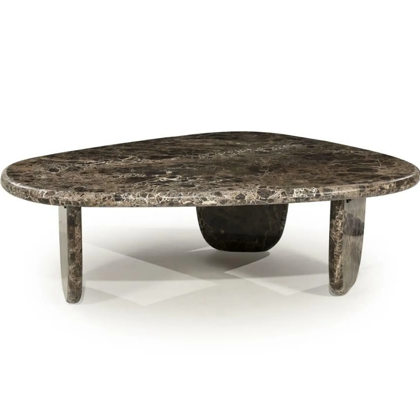 Organische Salontafel Devin Marmer 100 x 85 cm - Loft24.nl