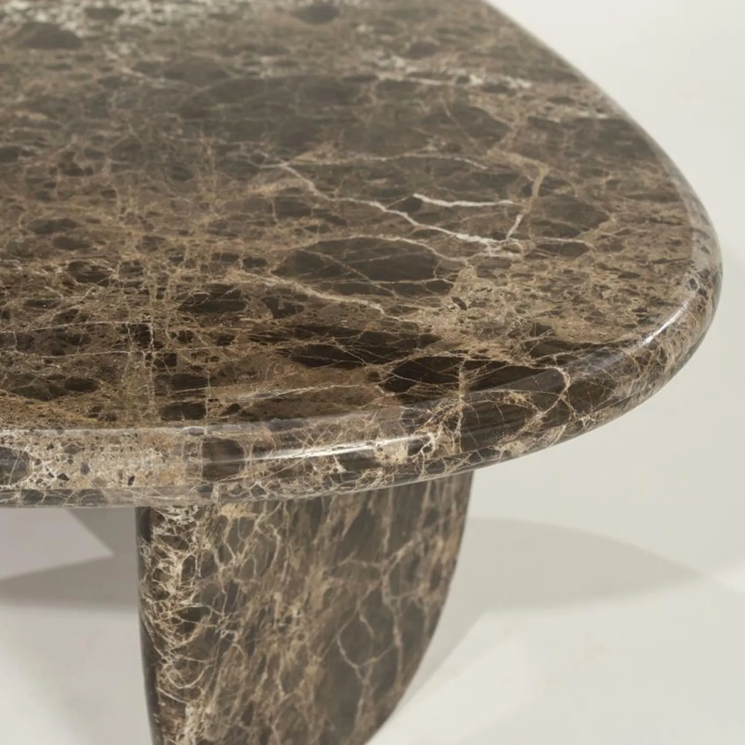 Organische Salontafel Devin Marmer 100 x 85 cm - Loft24.nl