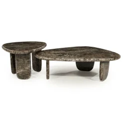 Organische Salontafel Devin Marmer 65 x 56cm - Loft24.nl