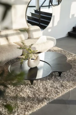 Organische Salontafel Fay Zwart - 162 x 114 cm - Loft24.nl