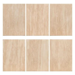 Organische Salontafel Fictus 125 x 89 cm - Faux Travertin - Loft24.nl