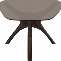 Organische Salontafel Flash Mangohout en glas 110 x 60cm - Loft24.nl