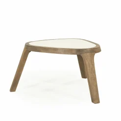 Organische Salontafel Fred Marmer en mangohout - 51 cm - Loft24.nl