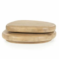 Organische Salontafel Kabo Mangohout - Naturel - Loft24.nl