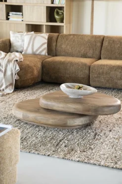 Organische Salontafel Kabo Mangohout - Naturel - Loft24.nl