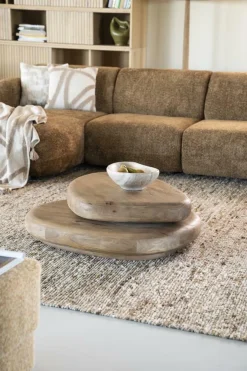 Organische Salontafel Kabo Mangohout - Naturel - Loft24.nl