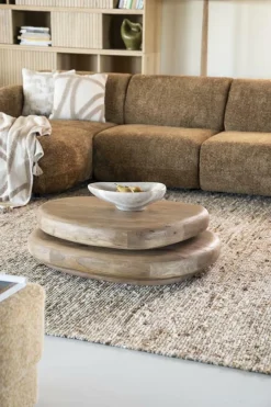 Organische Salontafel Kabo Mangohout - Naturel - Loft24.nl
