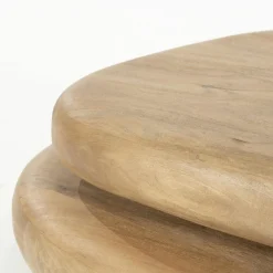 Organische Salontafel Kabo Mangohout - Naturel - Loft24.nl