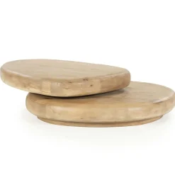 Organische Salontafel Kabo Mangohout - Naturel - Loft24.nl