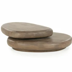 Organische Salontafel Kabo Mangohout - Bruin - Loft24.nl