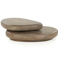 Organische Salontafel Kabo Mangohout - Bruin - Loft24.nl