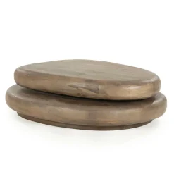 Organische Salontafel Kabo Mangohout - Bruin - Loft24.nl