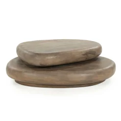 Organische Salontafel Kabo Mangohout - Bruin - Loft24.nl