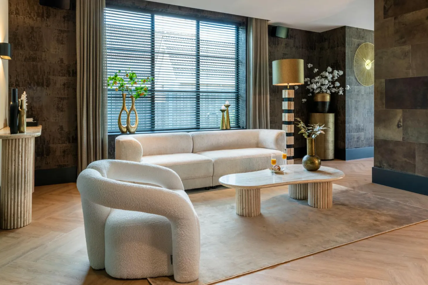 Organische Salontafel La Cantera travertin - Loft24.nl