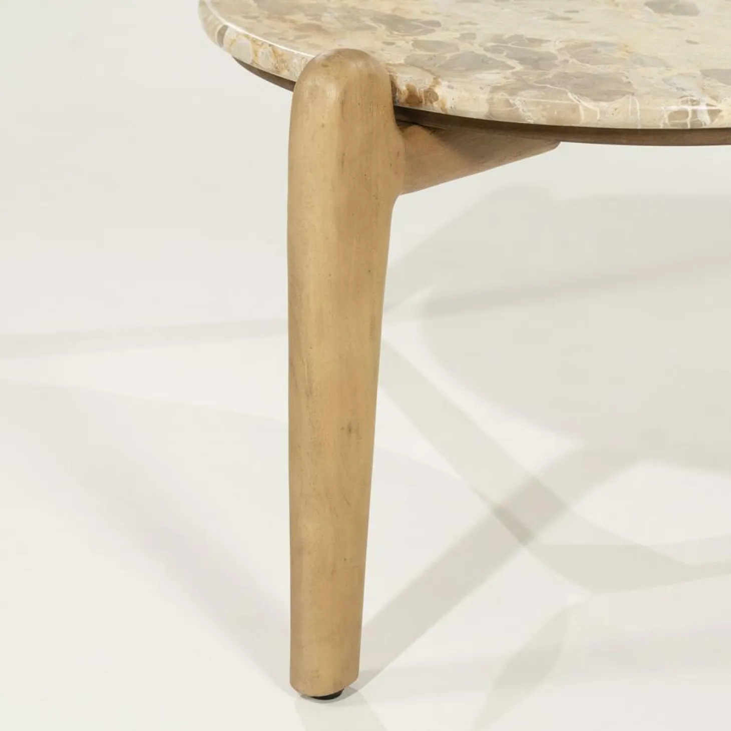 Organische Salontafel Marnish Marmer en mangohout - groot - Loft24.nl