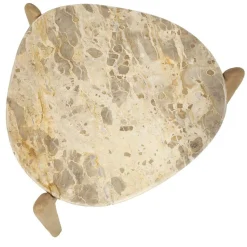 Organische Salontafel Marnish Marmer en mangohout - groot - Loft24.nl