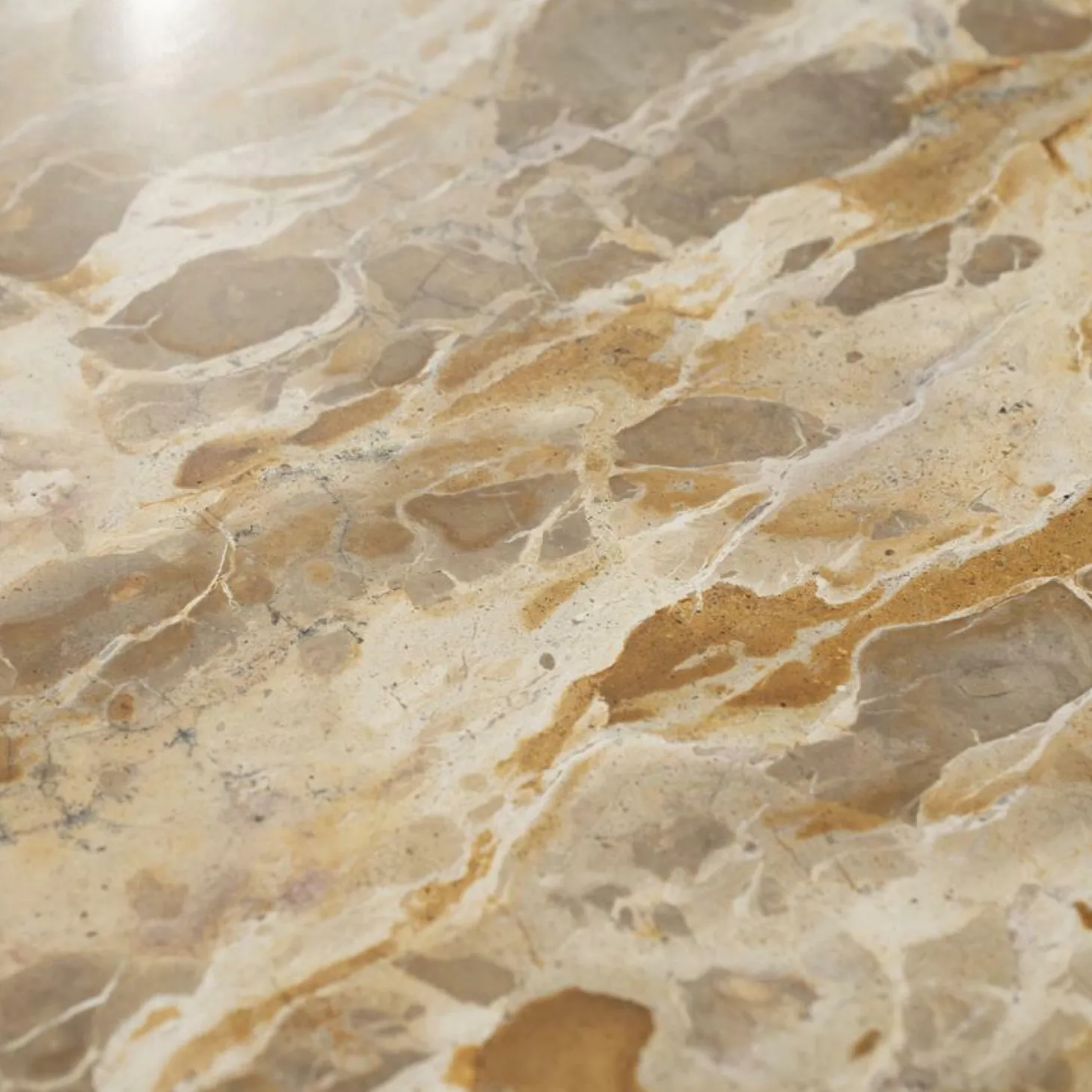 Organische Salontafel Marnish Marmer en mangohout - klein - Loft24.nl