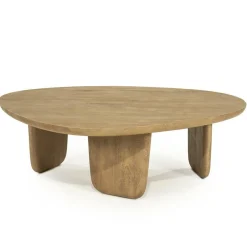 Organische Salontafel Maud Mangohout 100 x 85cm - Naturel - Loft24.nl