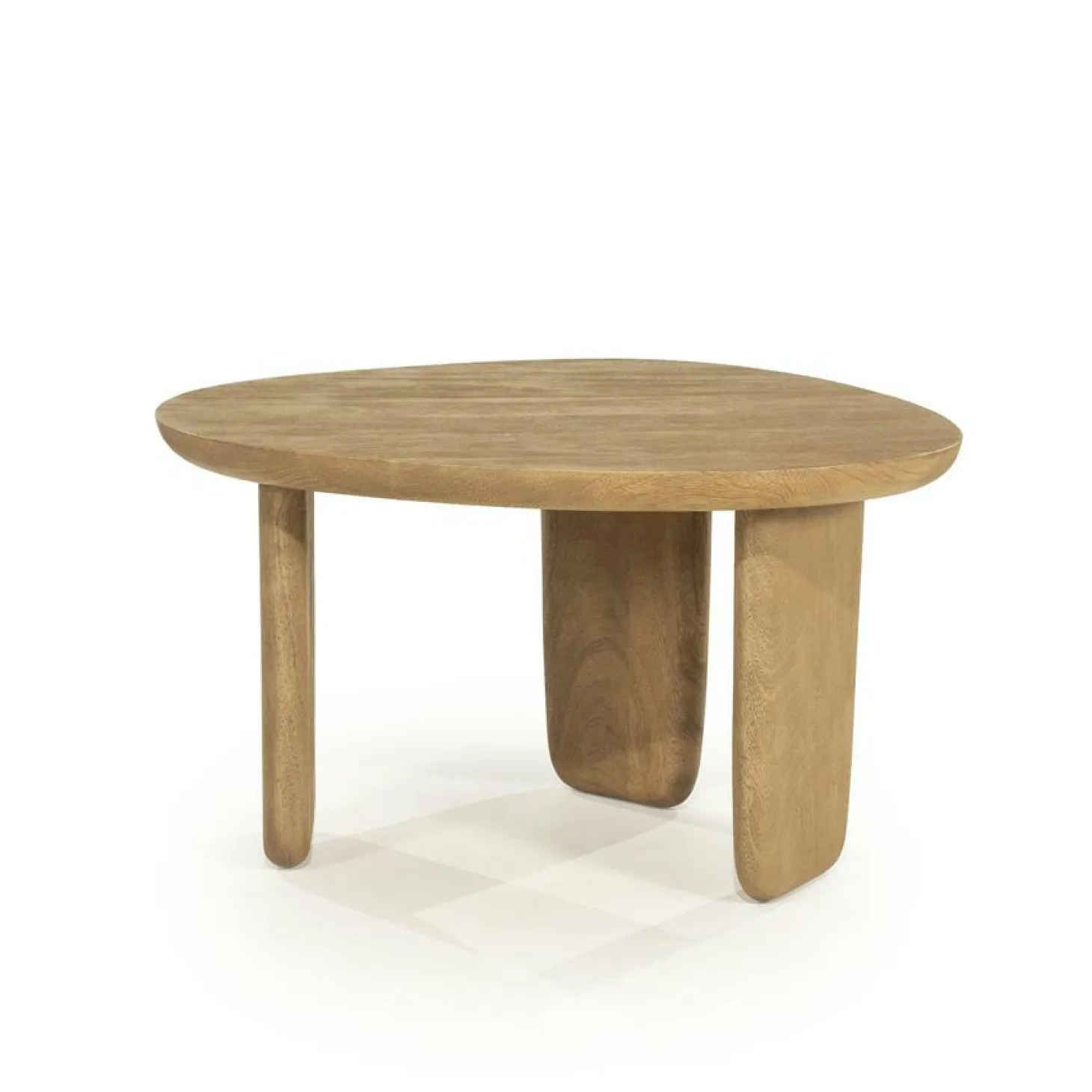 Organische Salontafel Maud Mangohout 65 x 56cm - Naturel - Loft24.nl