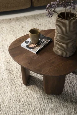 Organische Salontafel Maud Mangohout 65 x 56cm - Naturel - Loft24.nl