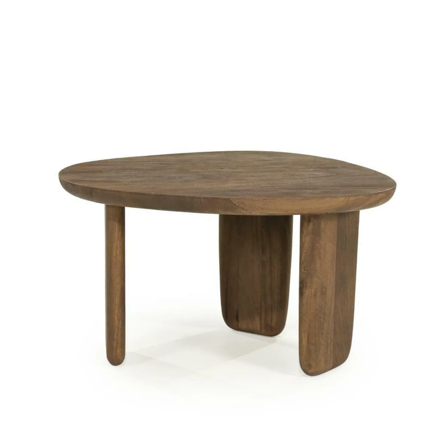 Organische Salontafel Maud Mangohout 65 x 56cm - Lichtbruin - Loft24.nl