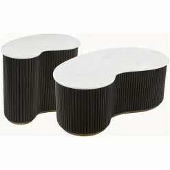 Organische Salontafel Mayfield Marmer - Set van 2 stuks - Loft24.nl