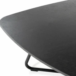 Organische Salontafel Moos Eikenhout 85 x 95 cm - Zwart - Loft24.nl