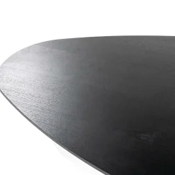 Organische Salontafel Moos Eikenhout 85 x 95 cm - Zwart - Loft24.nl