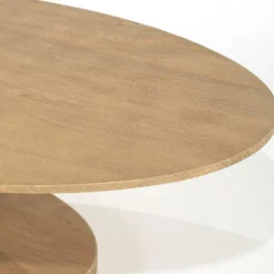 Organische Salontafel Novia Mangohout 120 x 80cm - Naturel - Loft24.nl