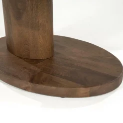 Organische Salontafel Novia Mangohout 90 x 60cm - Lichtbruin - Loft24.nl