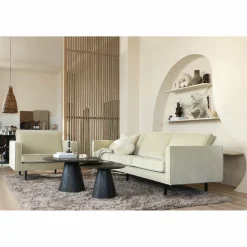 Organische Salontafel Posture Mangohout 70x59cm -  Zwart - Loft24.nl