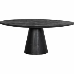 Organische Salontafel Posture Mangohout 120x80cm - Zwart - Loft24.nl