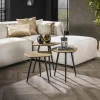 Organische Salontafel Pure Metaal Set van 3 stuks - Brons - Loft24.nl