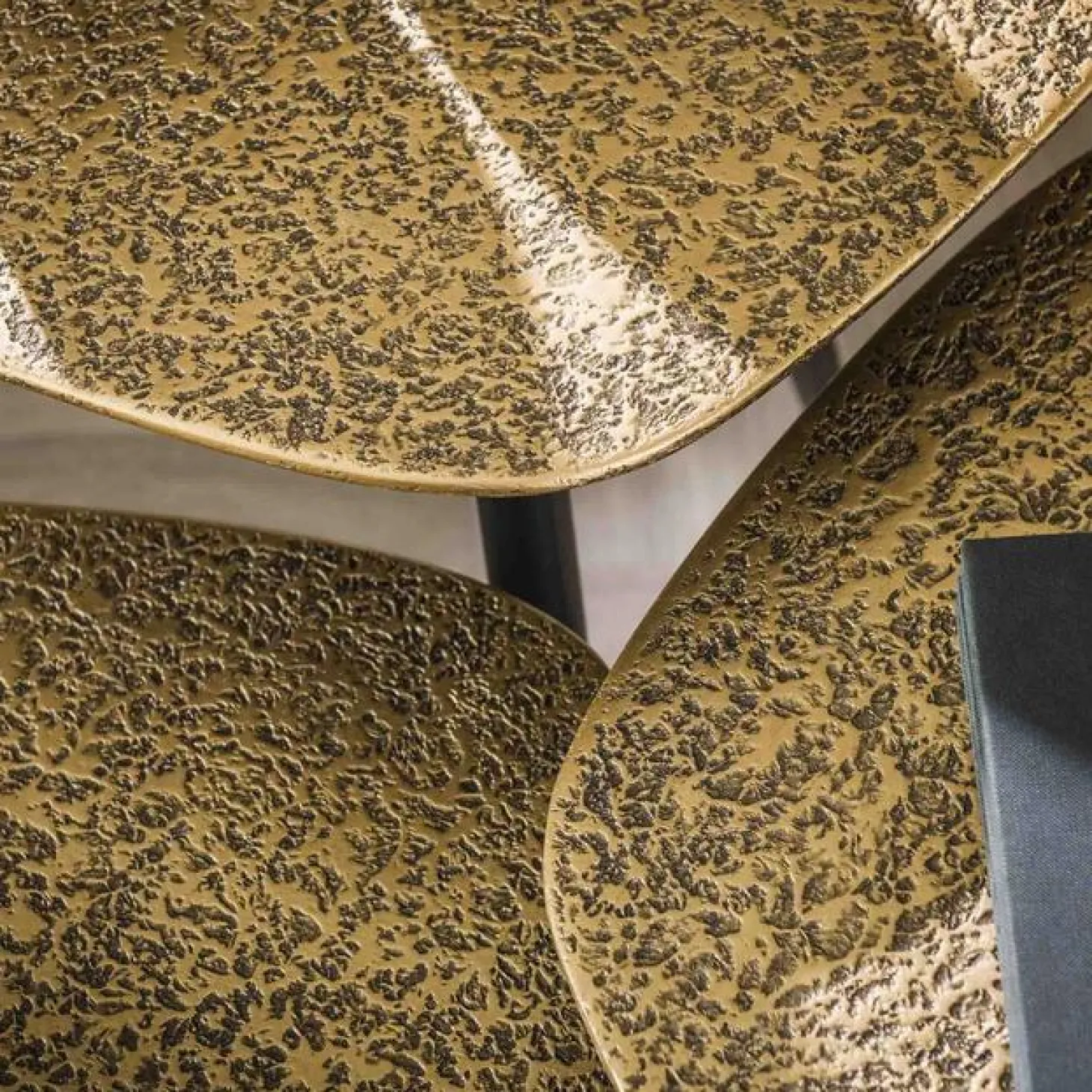 Organische Salontafel Pure Metaal Set van 3 stuks - Brons - Loft24.nl